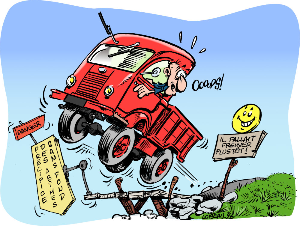 Un petit camion qui s'envole vers de nouveaux horizons