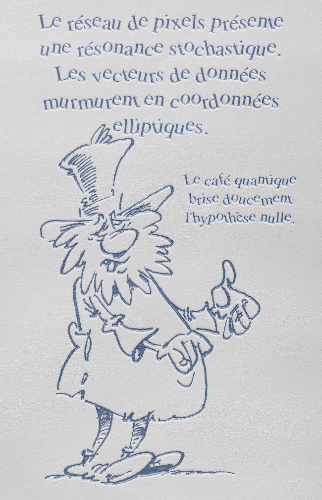 Dessin d'un personnage produisant des sons avec sa bouche sans que l'on puisse trouver le moindre intérêt à ses propos