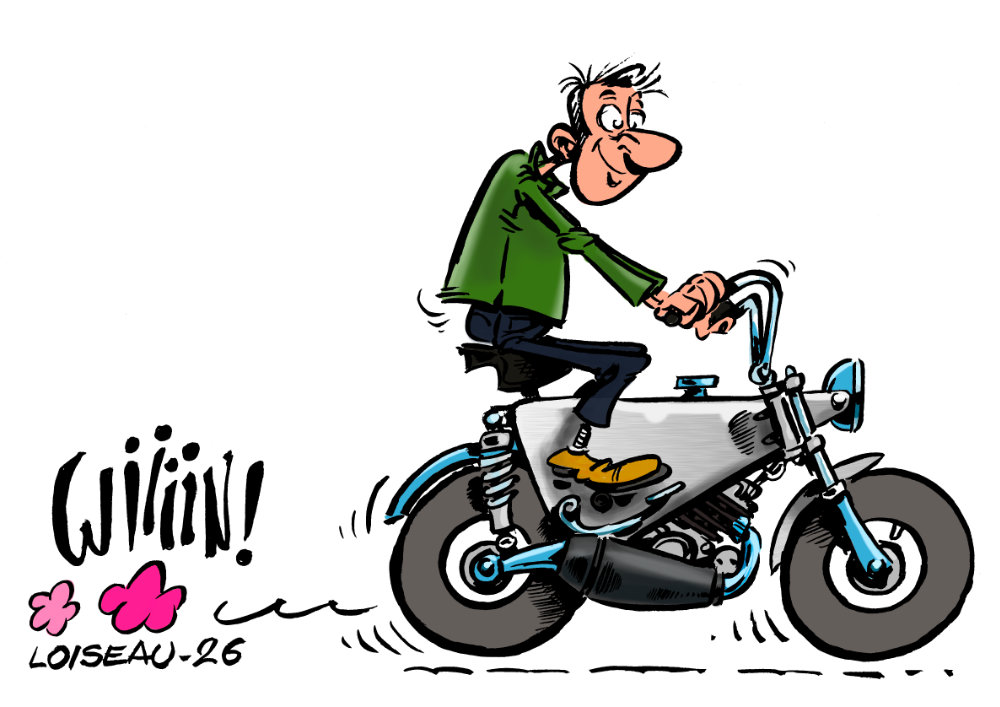 Motocyclette gagnante