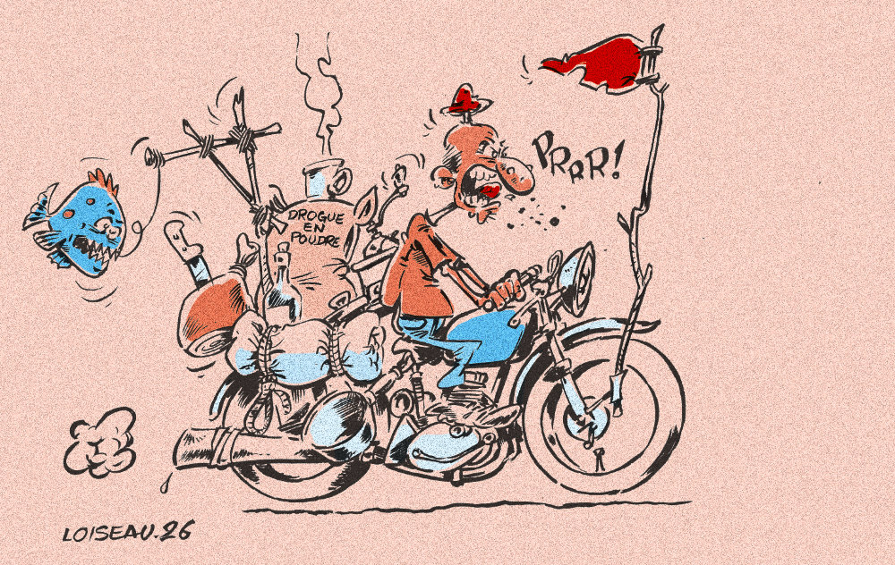 motocyclette et drogue